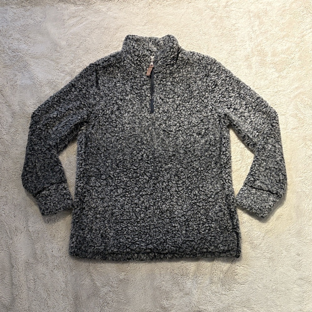 Women’s Grey Quarter-Zip Sweater